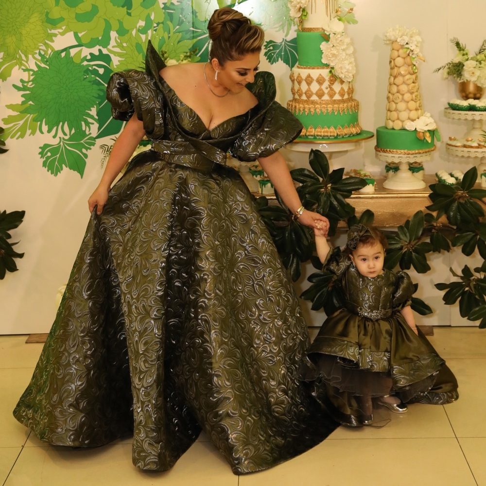 Matching mother and daughter dress